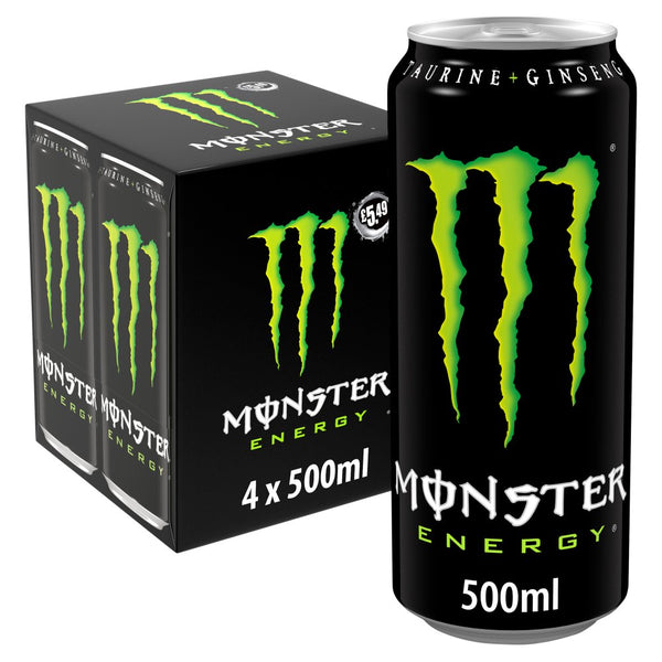 Monster Energy Drink 4 x 500ml (Pack of 6)