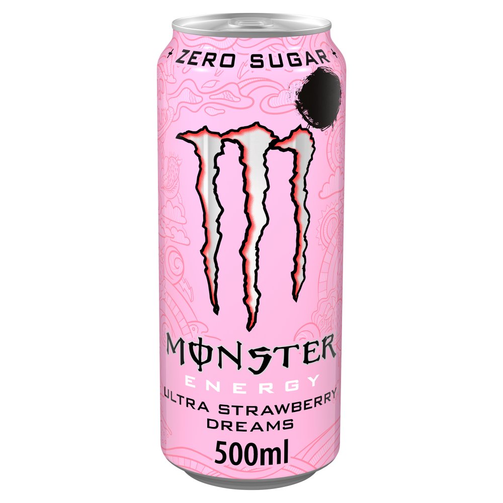 Monster Ultra Strawberry 500ml (Pack of 12)