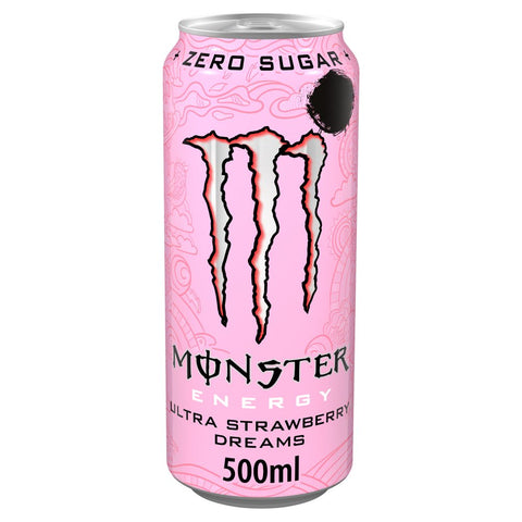 Monster Ultra Strawberry 500ml (Pack of 12)