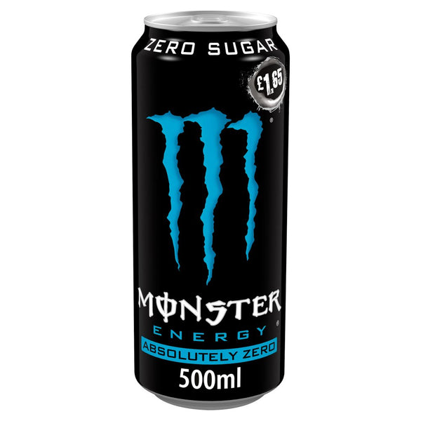 Monster Energy Drink Absolutely Zero Sugar 500ml (Pack of 12)