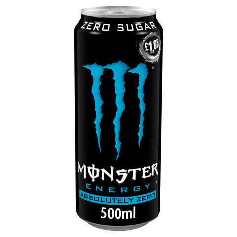 Monster Energy Drink Absolutely Zero Sugar 500ml (Pack of 12)