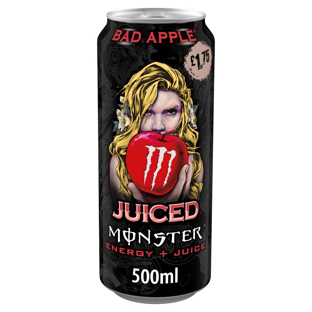 Monster Energy Drink Bad Apple 500ml (Pack of 12)