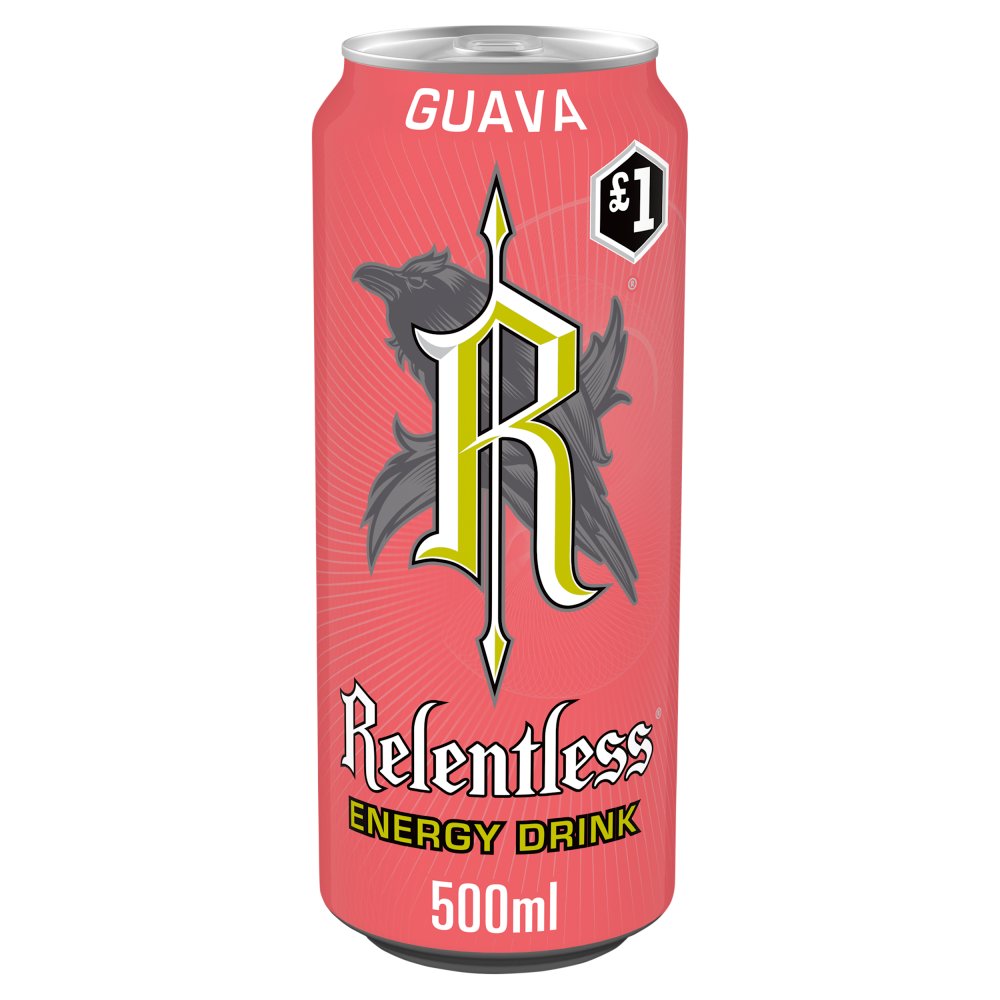 Relentless Guava Energy Drink 500ml (Pack of 12)