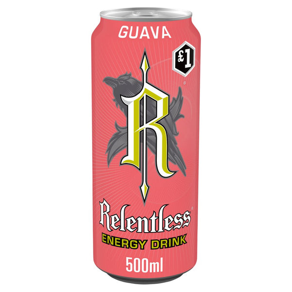 Relentless Guava Energy Drink 500ml (Pack of 12)