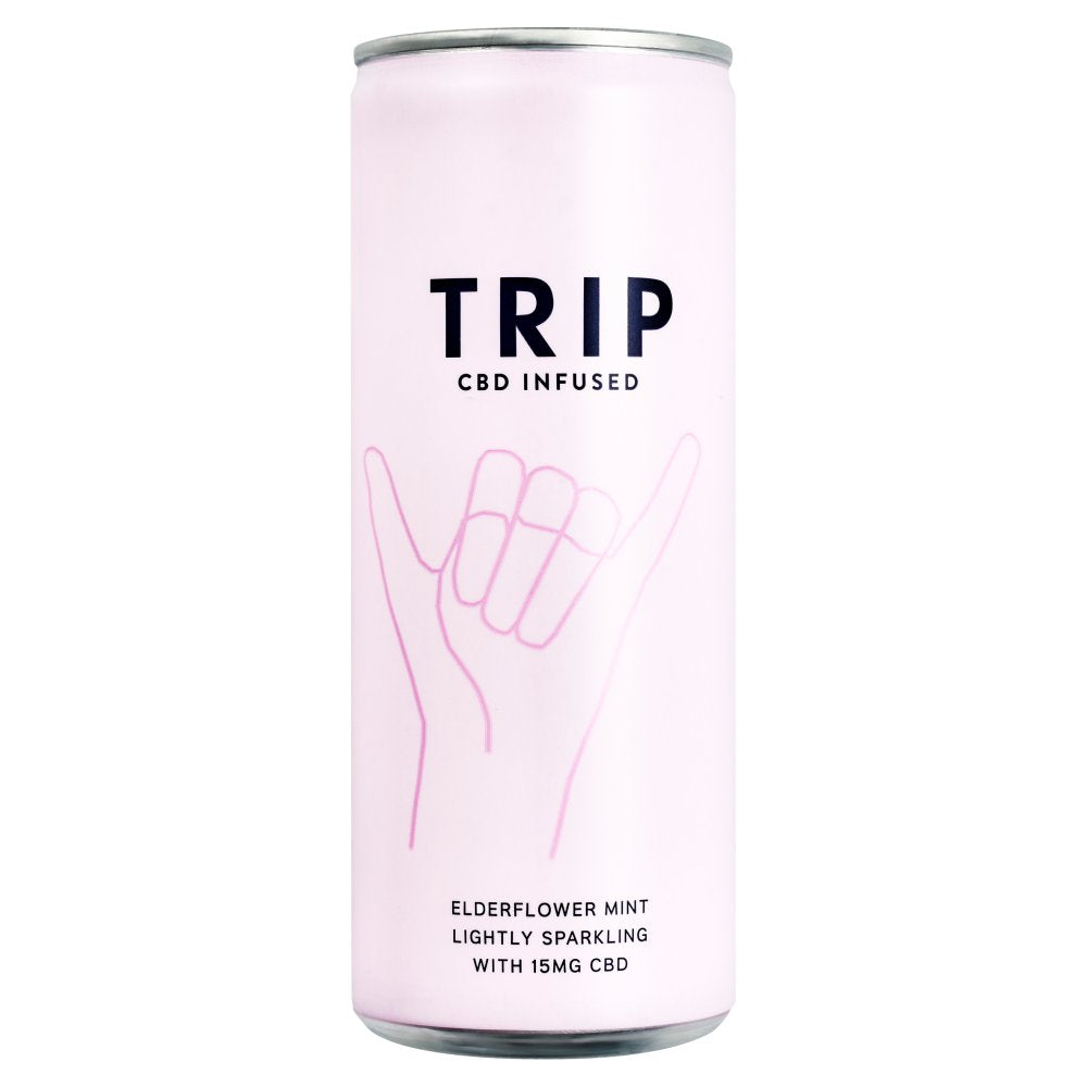 TRIP Premium CBD Infused Elderflower Mint 250ml (Pack of 12)