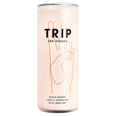 TRIP Premium CBD Infused Peach Ginger 250ml (Pack of 12)