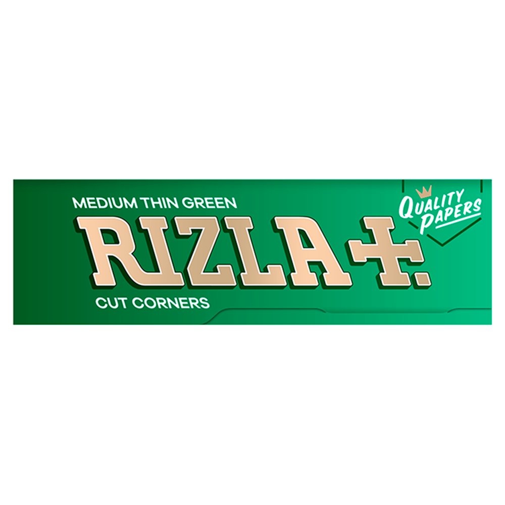 Rizla Regular Medium Thin Green 50 Rolling Papers Booklet (Pack of 100)