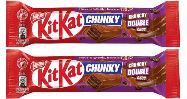 KitKat Chunky Crunchy Double Chocolate Bar 42g (Pack of 24)