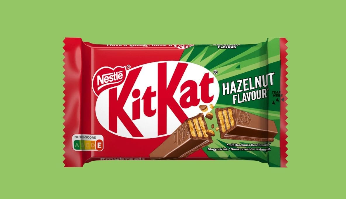 KitKat 4 Finger Hazelnut Chocolate Bar 41.5g (Pack of 24)