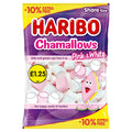 HARIBO Chamallows Pink & White Marshmallows Sharing Bag 154g (Pack of 12)
