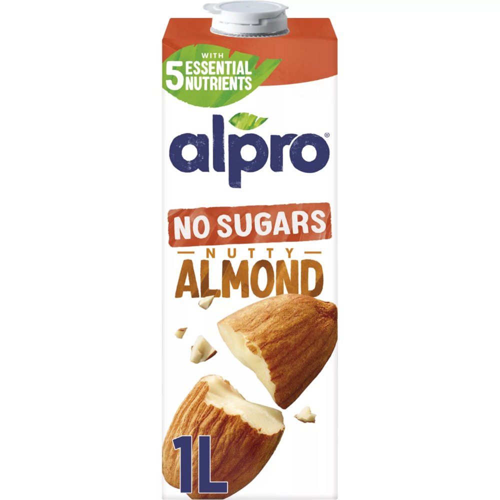 Alpro Almond No Sugar Long Life Dairy Free Drink 1L (Pack of 1)