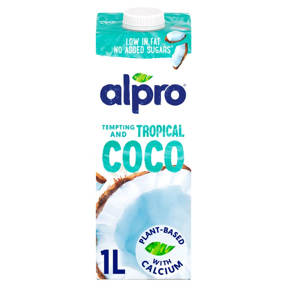 Alpro Coconut Long Life Dairy Free Drink 1L (Pack of 8)