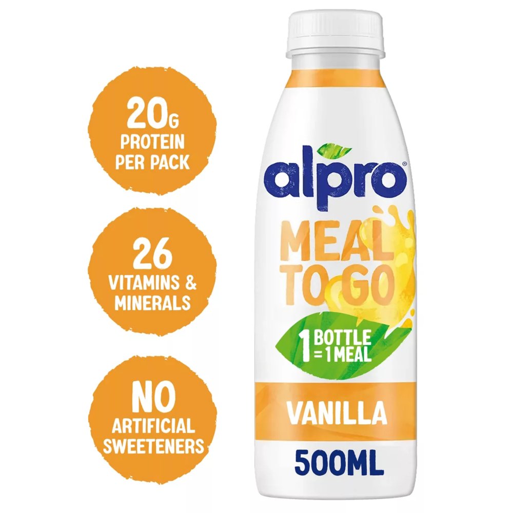 Alpro Meal to Go Drink Vanilla 500ml (Pack of 6)