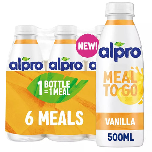 Alpro Meal to Go Drink Vanilla 500ml (Pack of 6)