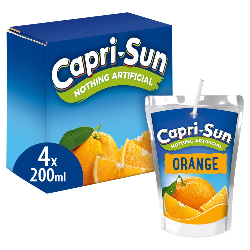Capri-Sun Orange 4 x 200ml (Pack of 1)