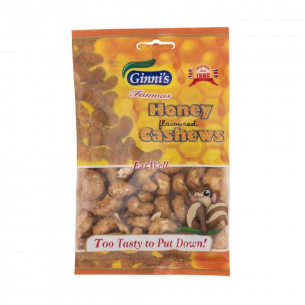 Ginni Honey Cashews 55g (Pack of 10)