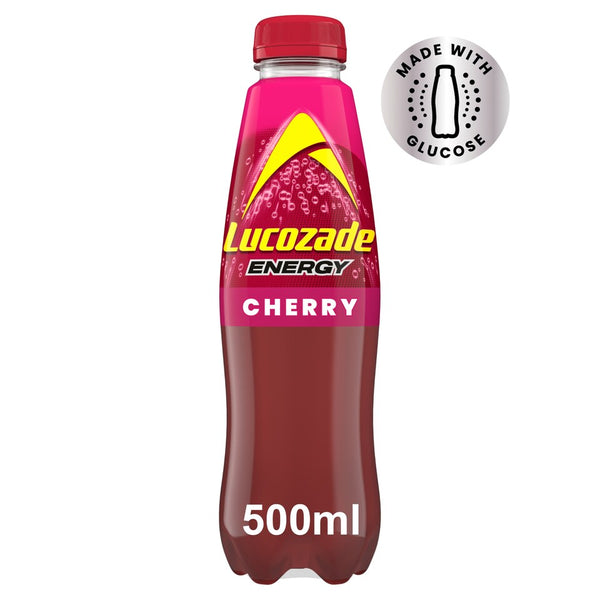 Lucozade Energy Drink Cherry 500ml (Pack of 12)