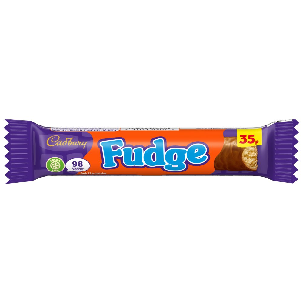 Cadbury Fudge Chocolate Bar 22g (Pack of 60)