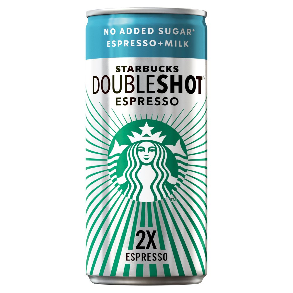 Starbucks Doubleshot Espresso No Added Sugar Iced Coffee 200m (Pack of 12)