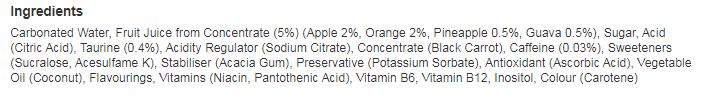 Boost Energy Juic'd Pineapple & Guava Punch 500ml (Pack of 12)