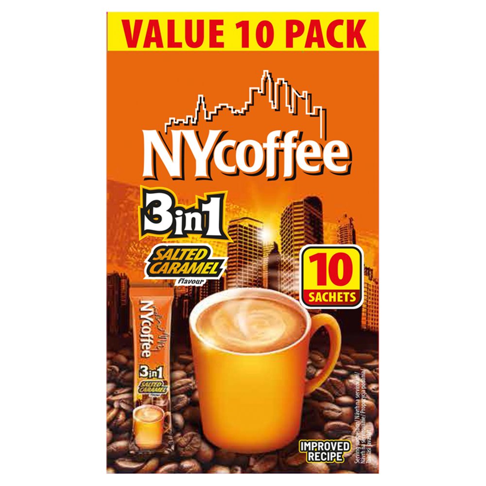 NYCoffee 3in1 Salted Caramel Flavour 140gm (Pack of 10)