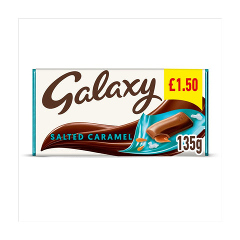 Galaxy Salted Caramel & Milk Chocolate Block Bar 135g (Pack of 24)