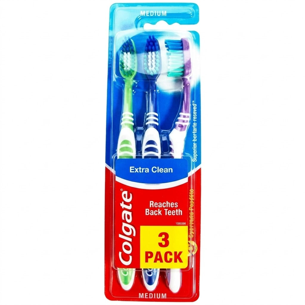 Colgate Tooth Brush Extra Clean x 3 (Pack of 6)