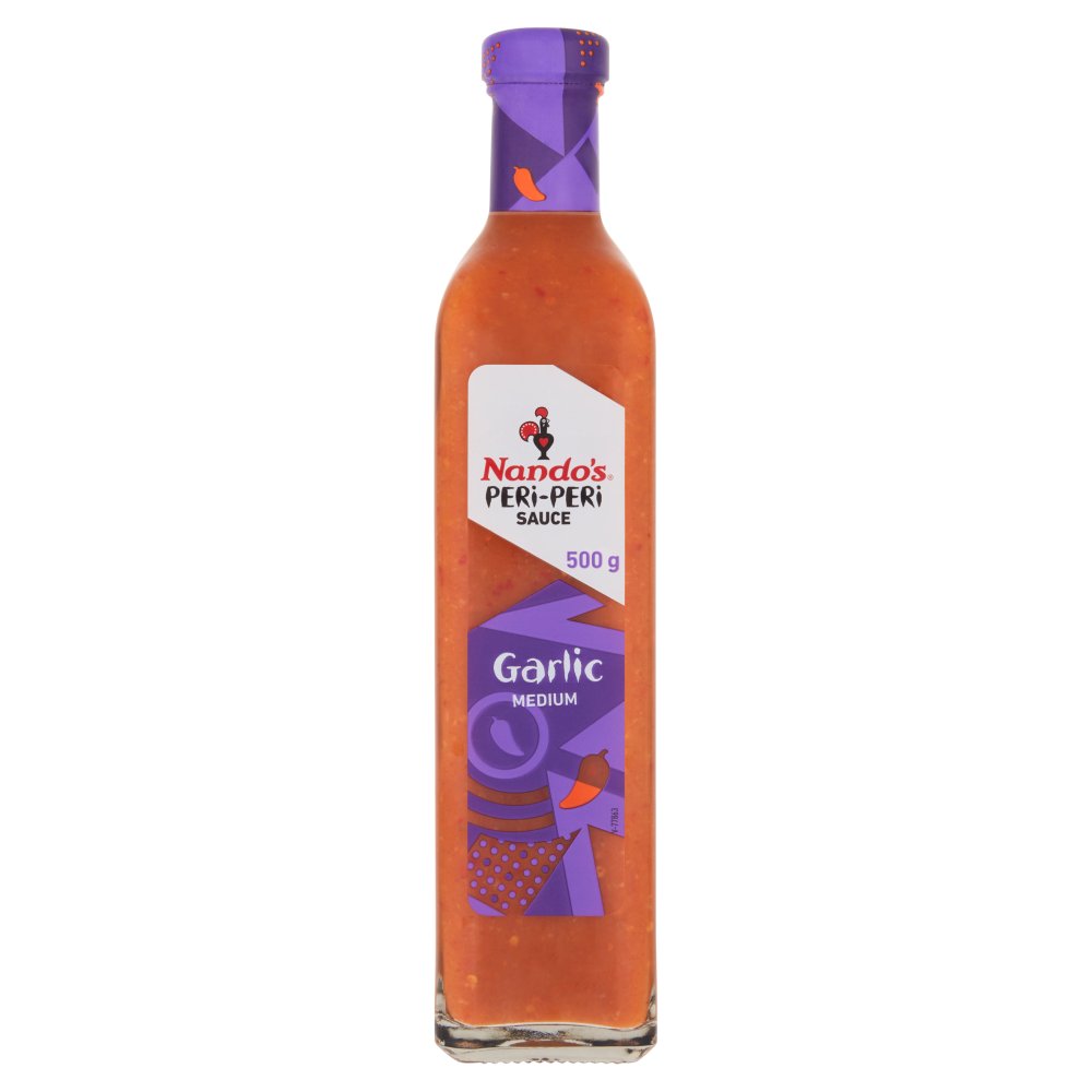 Nando's Medium Peri-Peri Sauce Garlic 500g (Pack of 6)