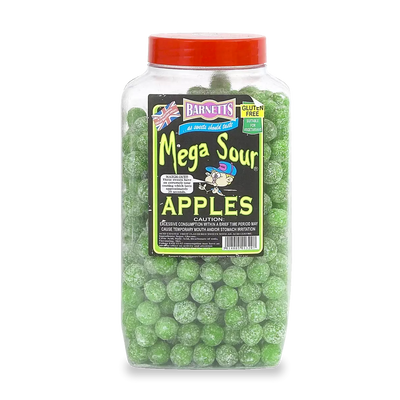 Barnetts Mega Sour Apple Jar 3kg (Pack of 1)