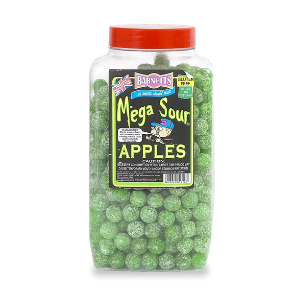 Barnetts Mega Sour Apple Jar 3kg (Pack of 1)