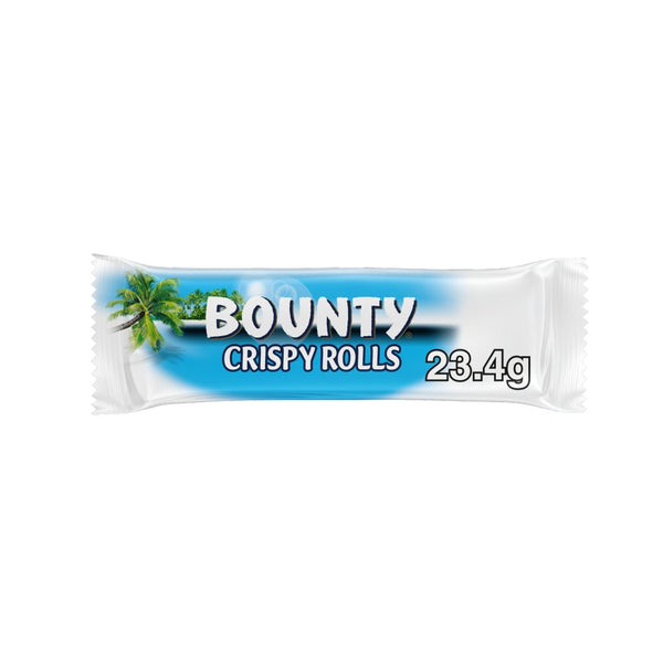 Bounty Milk Chocolate & Coconut Crispy Rolls 23.4g (Pack of 24)