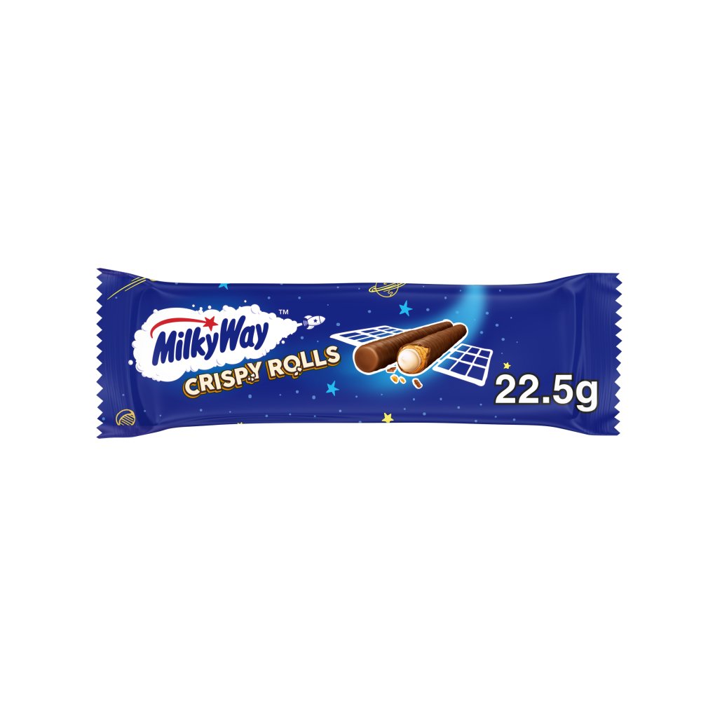 Milky Way Milk Chocolate Crispy Rolls 22.5g (Pack of 24)