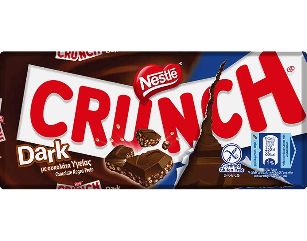 Crunch Dark Chocolate Sharing Bar 100g  (Pack of 20)