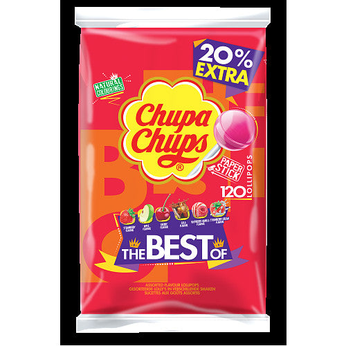 Chupa Chups The Best of 120 Lollipops 12g (Pack of 720)