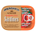 Brunswick Canadian Style Sardines in Louisiana Hot Sauce 106g (Pack of 12)