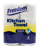 Freedom 4 Pack 2-Ply Kitchen Towel (Pack of 6)