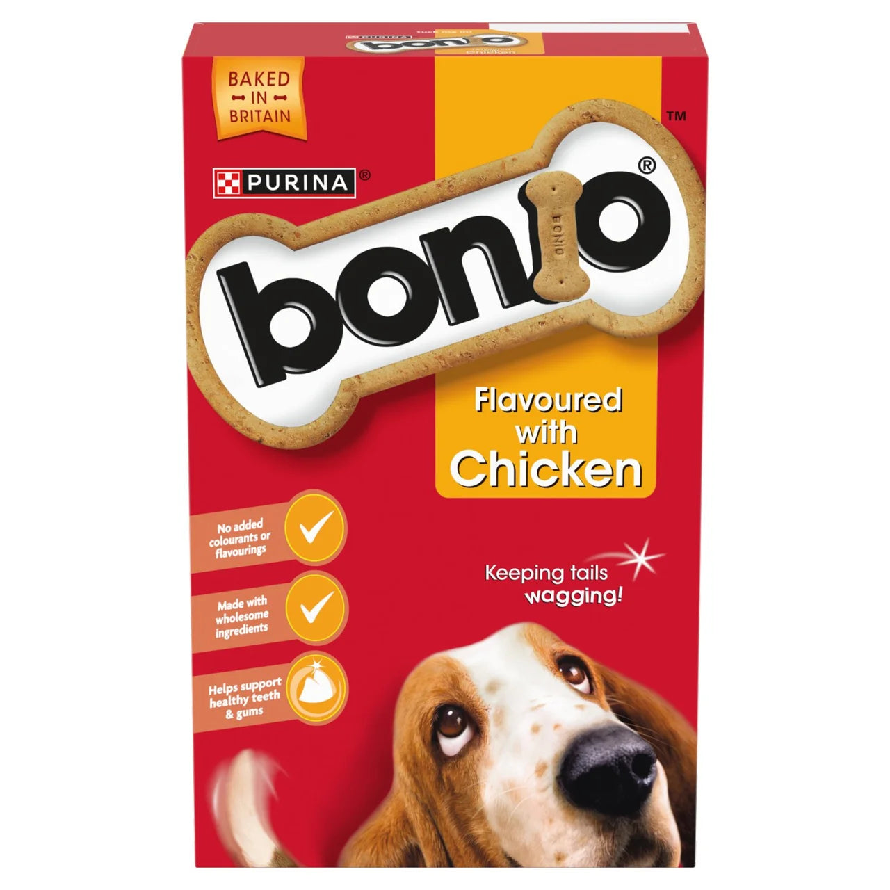 Bonio Chicken Dog Biscuits 650g (pack of 5)