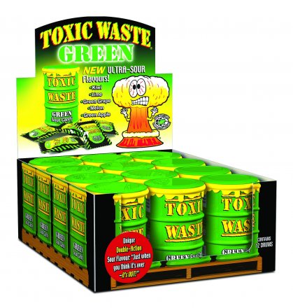 Toxic Waste Green Drum 42g (Pack of 12)