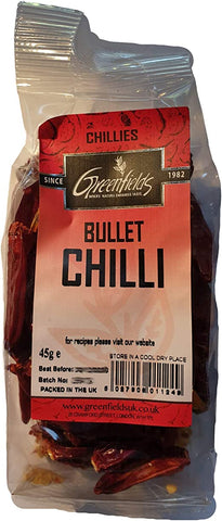 Greenfield Bullet Chilli 45g (Pack of 8)