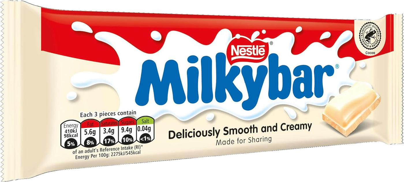 Milkybar White Chocolate Sharing Bar 90g (Pack of 20)