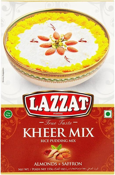 Lazzat Kheer Mix Alm/Sfr 155g (Pack of 6)