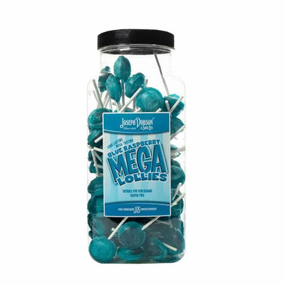Dobsons Blue Raspberry Mega Lollies 1.9kg (Pack of 1)