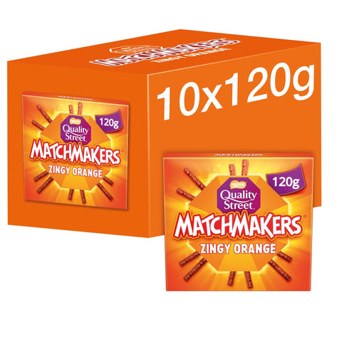 Quality Street Matchmakers Zingy Orange Chocolates 120g (Pack of 10)