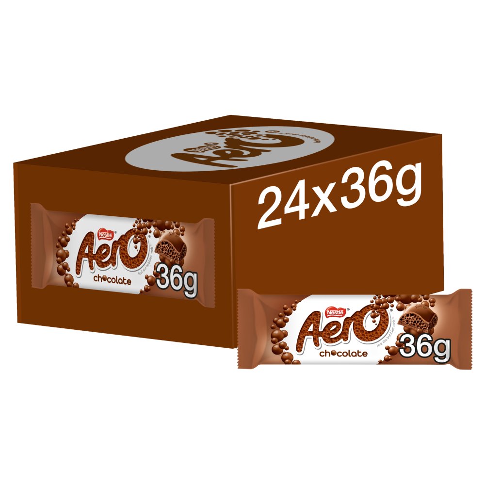 Aero Milk Chocolate Bar 36g (Pack of 24)