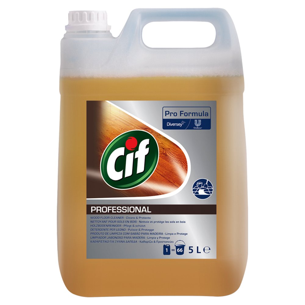 Cif Pro Formula Professional Wood Floor Cleaner 5L (Pack of 2)