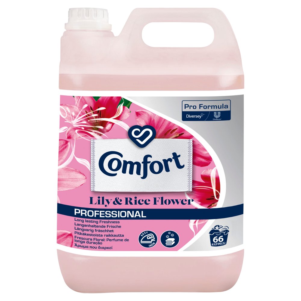 Comfort Professional Formula Lily & Rice Flower Fabric Softener 5L (Pack of 2)