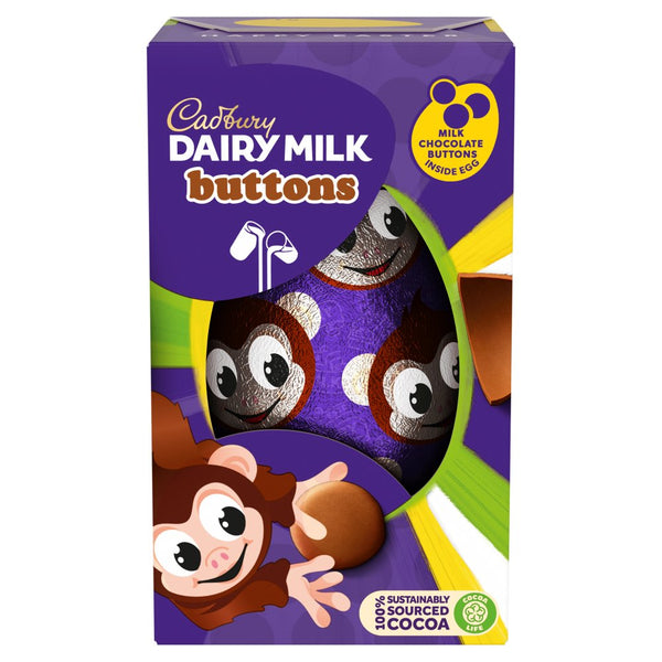 Cadbury Dairy Milk Buttons Easter Egg Carton 98g (Pack of 12)