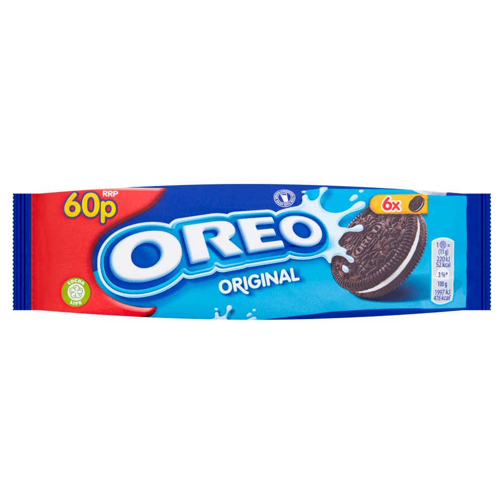 OREO Original Vanilla Sandwich Biscuits 66g (Pack of 20)