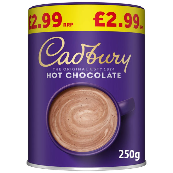 Cadbury Drinking Hot Chocolate 250g (Pack of 6)