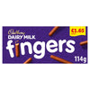 Cadbury Dairy Milk Fingers 114g (Pack of 12)